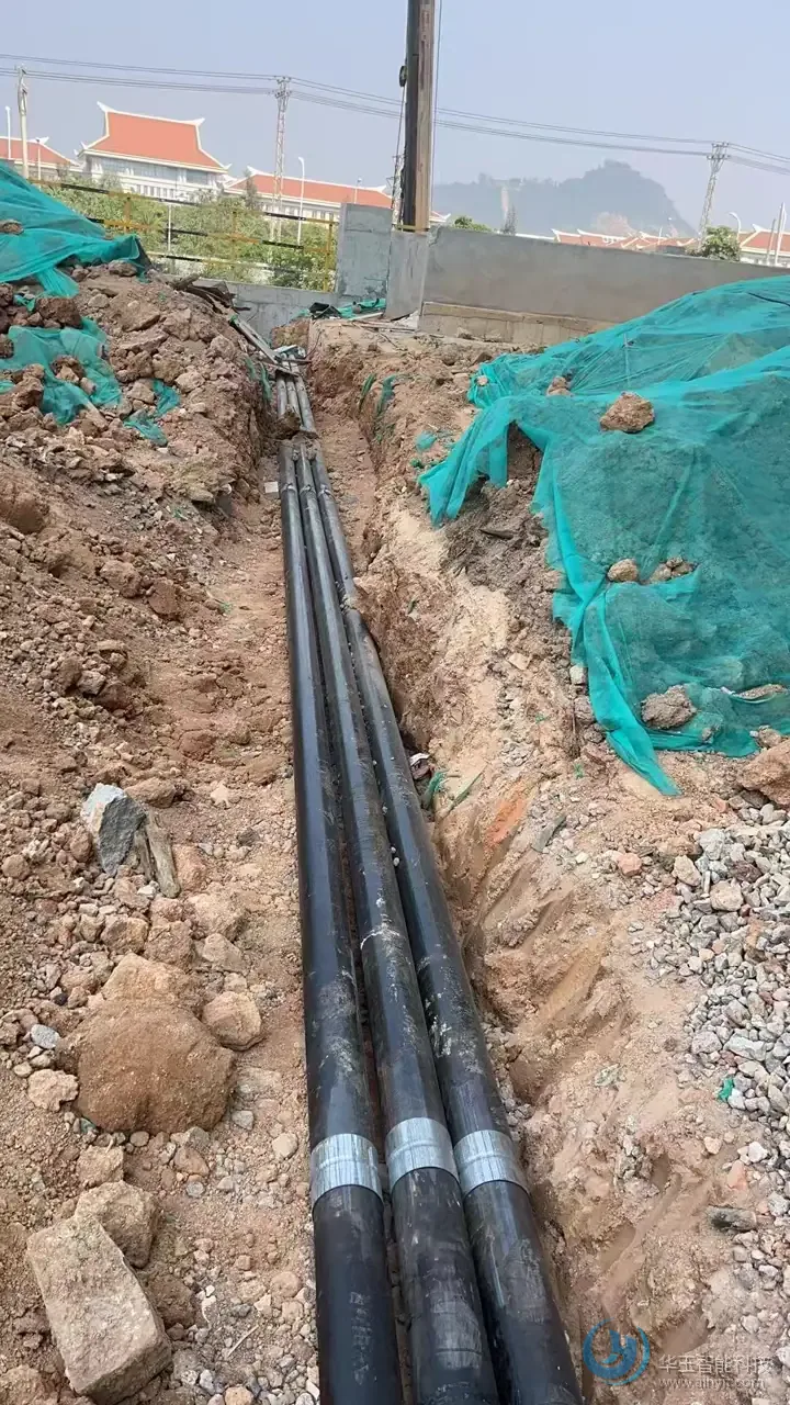 室外管线敷设现场